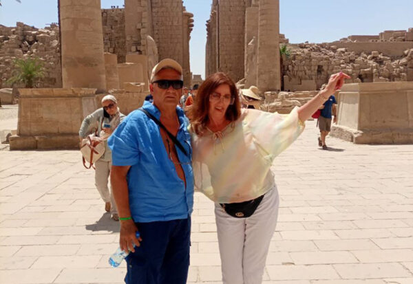 Nasi goście w Karnaku. Wycieczka do Luksoru z Hurghady i Marsa Alam.