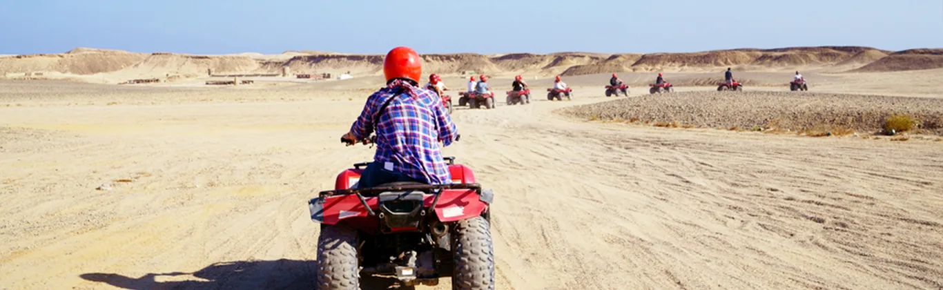 Safari na quadach to spotkanie z pustynią. Wycieczki z Marsa Alam, Hurghady i Sharm.
